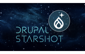 Drupal Startshot logo with background