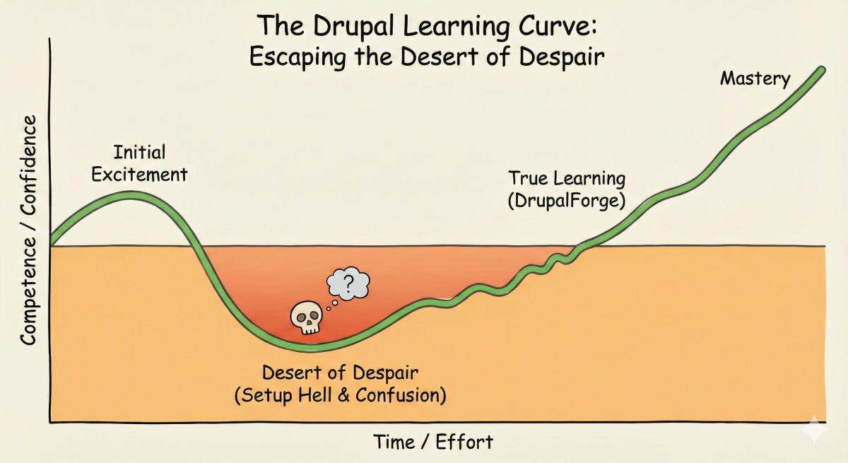 drupal Learning curve 