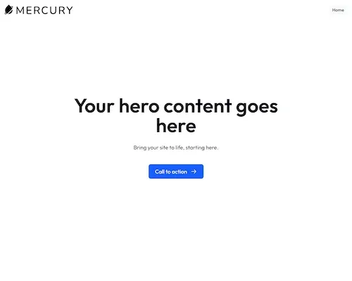 Starter site template screen shot