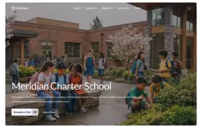 Meridian charter school screen shot