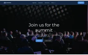 Convene site template screen shot