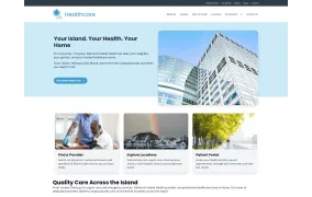 Healthcare site template logo