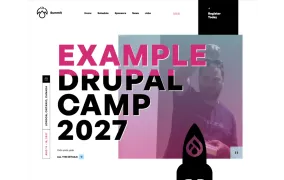 Screen shot of the Summit site template.