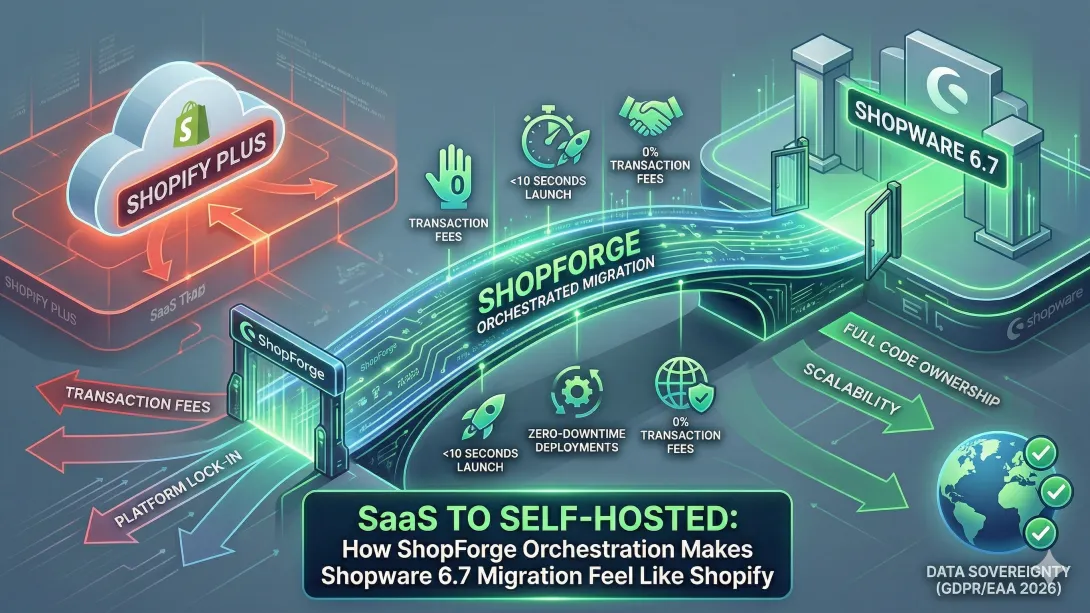 SaaS to Self-Hosted How ShopForge Orchestration Makes Shopware 6.7 Migration Feel Like Shopify