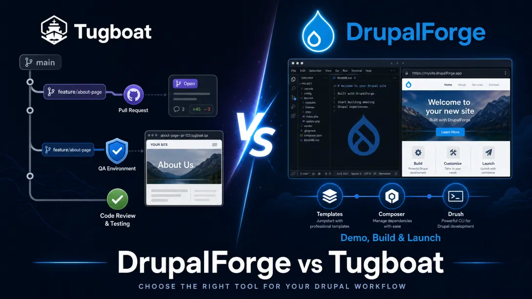 drupalforge vs Tugboat
